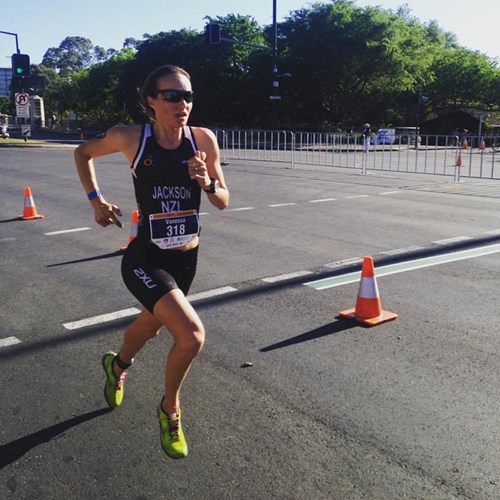 Fluid athlete Vanessa on her way to winning her AG at World Duathlon Champs 2016